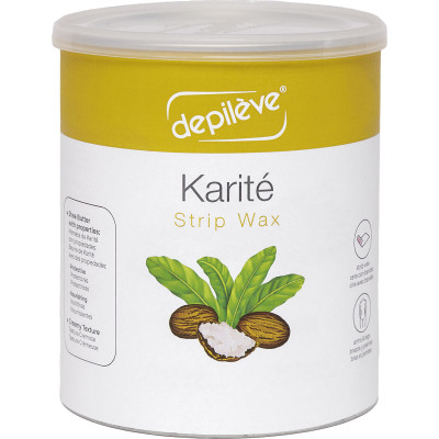 Cire karité avec bandes - 800g