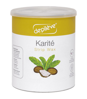 Cire karité avec bandes - 800g