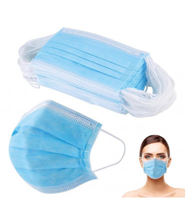 MASQUES PROTECTION 3 PLIS - X50